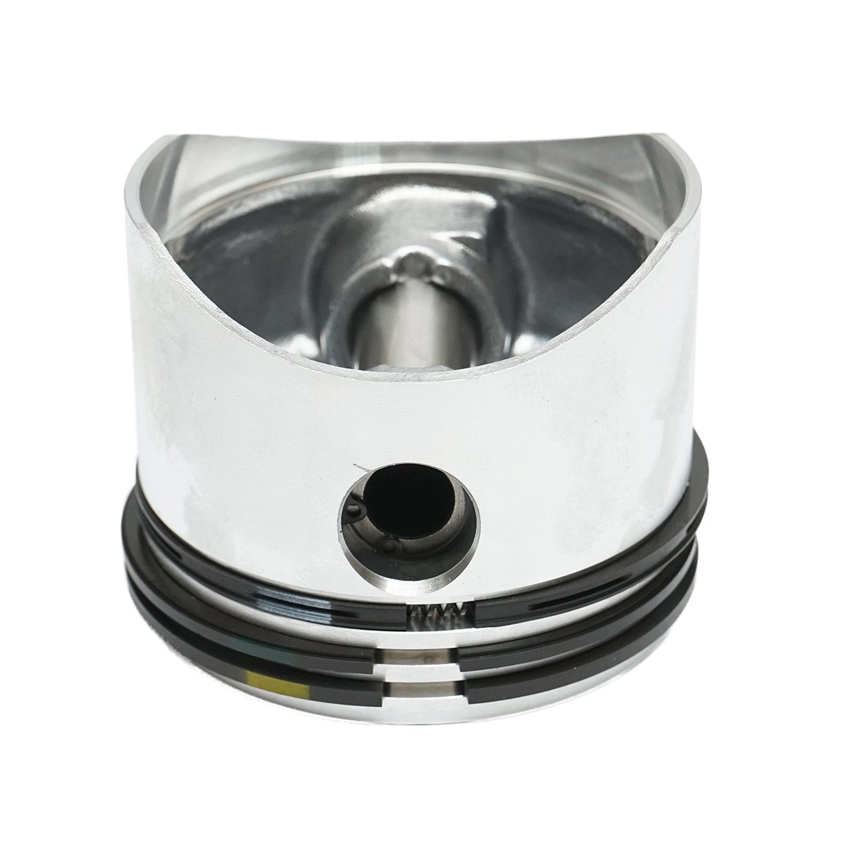 Set biela si piston echipat cu segmenti 80mm, pentru compresor aer Tractor Forestier, motor Perkins